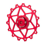 Maxbell 13/15T Ceramic Bearing Jockey Pulley Wheel Bike Rear Derailleur Red 13T - Aladdin Shoppers