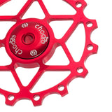 Maxbell 13/15T Ceramic Bearing Jockey Pulley Wheel Bike Rear Derailleur Red 13T - Aladdin Shoppers