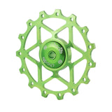 Maxbell 13/15T Ceramic Bearing Jockey Pulley Wheel Bike Rear Derailleur Green 13T - Aladdin Shoppers