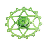 Maxbell 13/15T Ceramic Bearing Jockey Pulley Wheel Bike Rear Derailleur Green 13T - Aladdin Shoppers