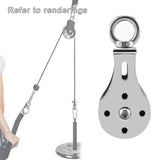 Maxbell Stainless Steel Pulley Single Wheel Swivel Lifting Rope Pulley Block 1PC - Aladdin Shoppers