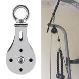 Maxbell Stainless Steel Pulley Single Wheel Swivel Lifting Rope Pulley Block 1PC - Aladdin Shoppers