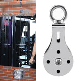 Maxbell Stainless Steel Pulley Single Wheel Swivel Lifting Rope Pulley Block 1PC - Aladdin Shoppers