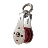 Maxbell Lifting Rope Pulley Block Swivel Hanging Wire Towing Wheel Heavy Duty Red - Aladdin Shoppers
