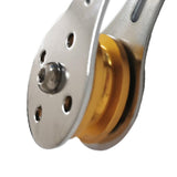 Maxbell Lifting Rope Pulley Block Swivel Hanging Wire Towing Wheel Heavy Duty Gold - Aladdin Shoppers