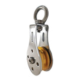 Maxbell Lifting Rope Pulley Block Swivel Hanging Wire Towing Wheel Heavy Duty Gold - Aladdin Shoppers