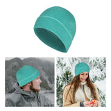 Maxbell Cuff Beanie Plain Hat Winter Warm Slouchy Ski Hat Men Women Warm light green - Aladdin Shoppers