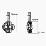 Maxbell Double Platform Bicycle Pedals Dual Compatible with Shimano SPD BMX MTB Black - Aladdin Shoppers