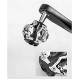 Maxbell Double Platform Bicycle Pedals Dual Compatible with Shimano SPD BMX MTB Black - Aladdin Shoppers
