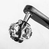 Maxbell Double Platform Bicycle Pedals Dual Compatible with Shimano SPD BMX MTB Black - Aladdin Shoppers