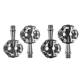 Maxbell Double Platform Bicycle Pedals Dual Compatible with Shimano SPD BMX MTB Black - Aladdin Shoppers