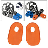 Maxbell 2Pcs Bicycle Crank Boots Covers Bike Crank Arm Crankset Protector Orange - Aladdin Shoppers