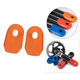 Maxbell 2Pcs Bicycle Crank Boots Covers Bike Crank Arm Crankset Protector Orange - Aladdin Shoppers