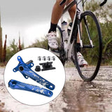 Maxbell 1 Pair Crank Arm BCD 104 Bicycle Crankset Bike MTB Bottom Bracket Blue - Aladdin Shoppers