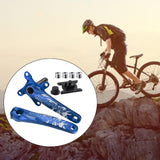 Maxbell 1 Pair Crank Arm BCD 104 Bicycle Crankset Bike MTB Bottom Bracket Blue - Aladdin Shoppers