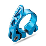 Maxbell Bicycle Seatpost Clamp Aluminum for Mountain Bike Cycling Parts 34.9mm Blue - Aladdin Shoppers