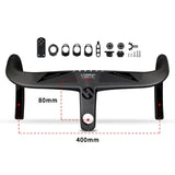 Maxbell Carbon Integrated Handlebars for Road Bicycle 28.6*400/420/440mm 400x80mm - Aladdin Shoppers