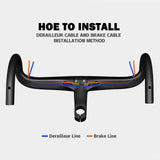 Maxbell Carbon Integrated Handlebars for Road Bicycle 28.6*400/420/440mm 400x120mm - Aladdin Shoppers