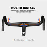 Maxbell Carbon Integrated Handlebars for Road Bicycle 28.6*400/420/440mm 440x80mm - Aladdin Shoppers