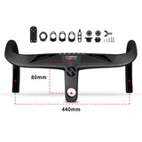 Maxbell Carbon Integrated Handlebars for Road Bicycle 28.6*400/420/440mm 440x80mm - Aladdin Shoppers