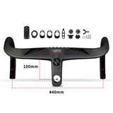 Maxbell Carbon Integrated Handlebars for Road Bicycle 28.6*400/420/440mm 440x100mm - Aladdin Shoppers