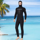 Maxbell 7mm Neoprene Swetsuits Deep Diving Wetsuit for Spearfishing Men Black L - Aladdin Shoppers