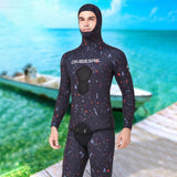 Maxbell 7mm Neoprene Swetsuits Deep Diving Wetsuit for Spearfishing Men Orange XL - Aladdin Shoppers