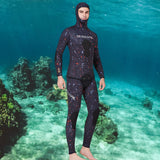 Maxbell 7mm Neoprene Swetsuits Deep Diving Wetsuit for Spearfishing Men Orange XL - Aladdin Shoppers