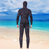 Maxbell 7mm Neoprene Swetsuits Deep Diving Wetsuit for Spearfishing Men Orange XL - Aladdin Shoppers