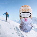 Maxbell Balaclava Ski Mask Hood Animal Full Face Cover Polyester Winter cat 2 - Aladdin Shoppers