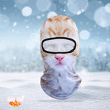 Maxbell Balaclava Ski Mask Hood Animal Full Face Cover Polyester Winter cat 2 - Aladdin Shoppers