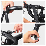 Maxbell 2Pcs Handlebar Tape Ergonomic Comfort for Fishing Rods Badminton Rackets Black - Aladdin Shoppers