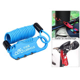 Maxbell Helmet Cable Lock Password Locks for Bicycle Stroller Wheelchair Blue - Aladdin Shoppers