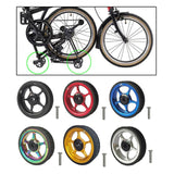 Maxbell Widened Easy Wheel for Folding Bike with Bolt for Travel Red - Aladdin Shoppers