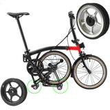 Maxbell Widened Easy Wheel for Folding Bike with Bolt for Travel Red - Aladdin Shoppers
