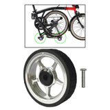 Maxbell Widened Easy Wheel for Folding Bike with Bolt for Travel Silver - Aladdin Shoppers