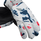 Maxbell Winter Cycling Gloves Anti-Slip Elastic Cuff for Bicycle Bike Red White - Aladdin Shoppers