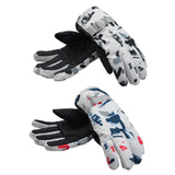Maxbell Winter Cycling Gloves Anti-Slip Elastic Cuff for Bicycle Bike Red White - Aladdin Shoppers