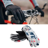 Maxbell Winter Cycling Gloves Anti-Slip Elastic Cuff for Bicycle Bike Red White - Aladdin Shoppers