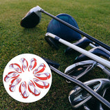 Maxbell 10Pcs Golf Iron Covers Set Club Headcovers Cloth Driver Red White Protector - Aladdin Shoppers