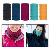Maxbell Soft Neck Gaiter Tube Warmer Cold Weather Protection Face Cover Snood black - Aladdin Shoppers