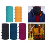 Maxbell Soft Neck Gaiter Tube Warmer Cold Weather Protection Face Cover Snood black - Aladdin Shoppers