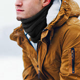 Maxbell Soft Neck Gaiter Tube Warmer Cold Weather Protection Face Cover Snood black - Aladdin Shoppers
