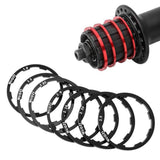 Maxbell Bicycle Cassette Flywheel Washer Hub Spacer Bike Grooved Gasket 1.5mm Black - Aladdin Shoppers
