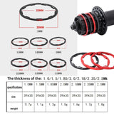 Maxbell Bicycle Cassette Flywheel Washer Hub Spacer Bike Grooved Gasket 1.5mm Black - Aladdin Shoppers