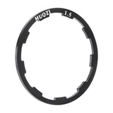 Maxbell Bicycle Cassette Flywheel Washer Hub Spacer Bike Grooved Gasket 1.5mm Black - Aladdin Shoppers