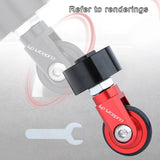 Maxbell Folding Bike Easy Wheel Roller Auxiliary Caster Embedded Fold Bicycle Red - Aladdin Shoppers