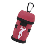 Maxbell Golf Ball Carry Bag Small Golf Accessories Waterproof Pouch with Hook Red - Aladdin Shoppers