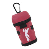 Maxbell Golf Ball Carry Bag Small Golf Accessories Waterproof Pouch with Hook Red - Aladdin Shoppers