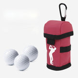 Maxbell Golf Ball Carry Bag Small Golf Accessories Waterproof Pouch with Hook Red - Aladdin Shoppers